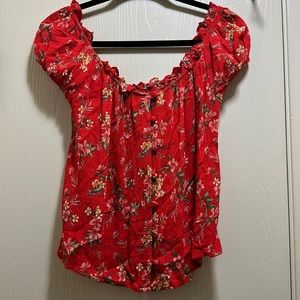 Off Shoulder Hawaiian top